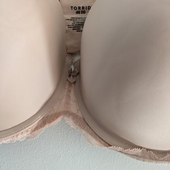 Torrid Tan Push Up Demi Underwire Bra Size 46DD - Picture 7 of 8